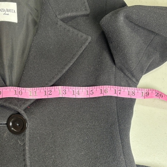 Cinzia Rocca Icons Black Wool Coat - Picture 6 of 10